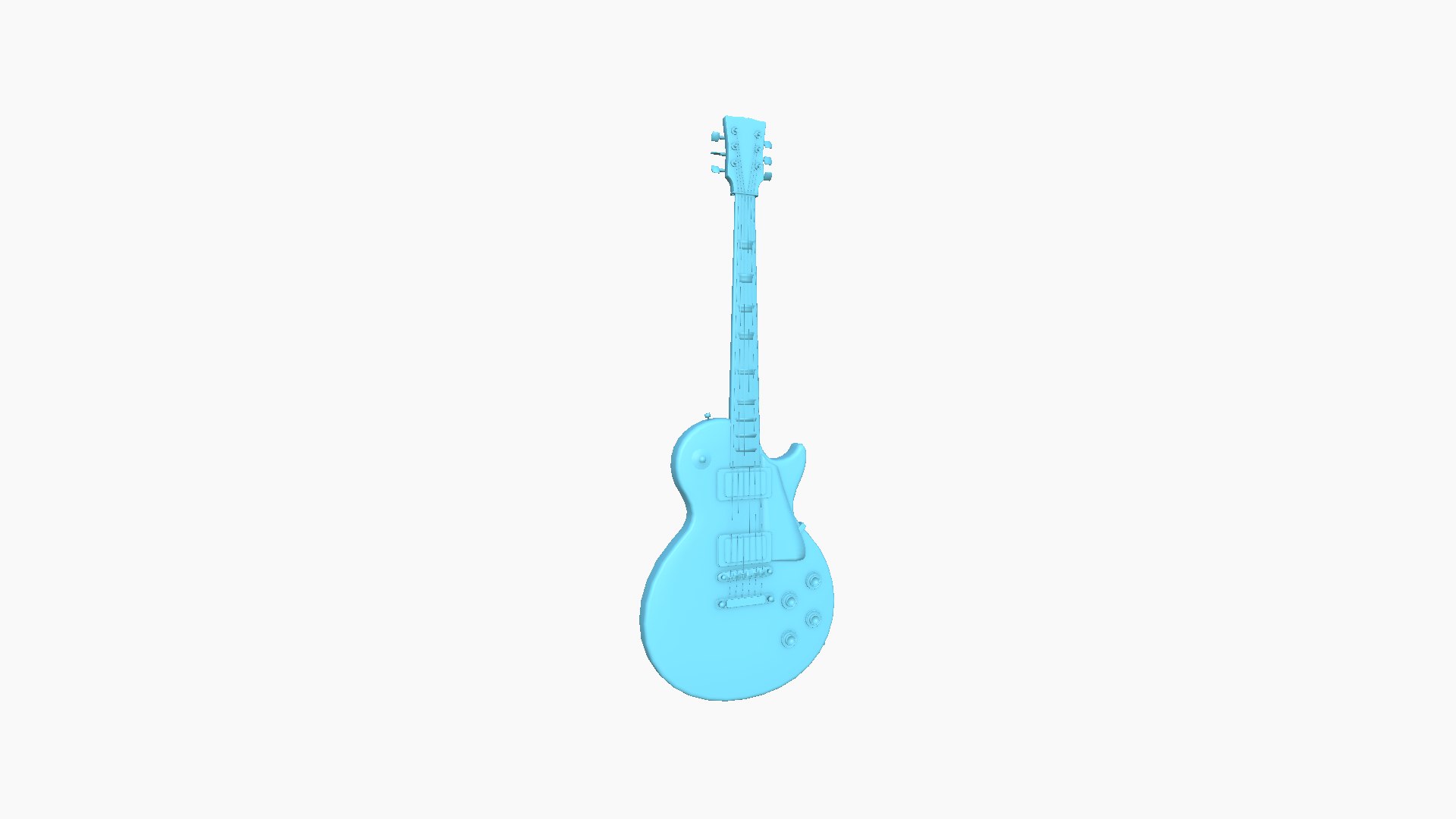 Electric Guitar C10 Yellow - Music Instrument Design 3D model ...