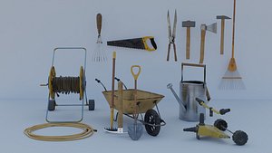 Gardening Tool set 3D model