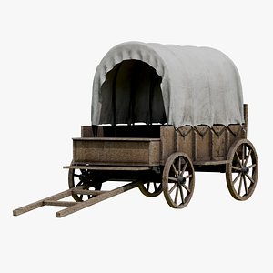 Old Wooden Wagon Cart