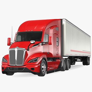 New Generation Truck with Semi Trailer 3D model