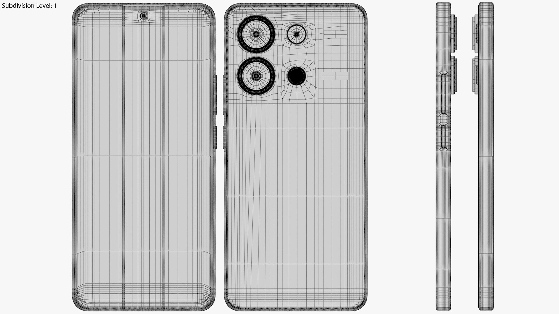 Xiaomi Redmi Note 13 4G Black 3D Model - TurboSquid 2186353