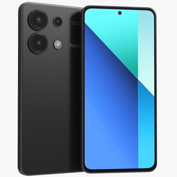 modelo 3d Xiaomi Redmi Note 13 4G Negro - TurboSquid 2186353