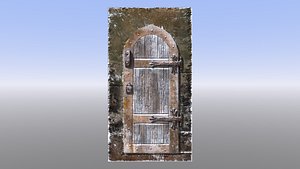 medieval door dungeon castle 3D model