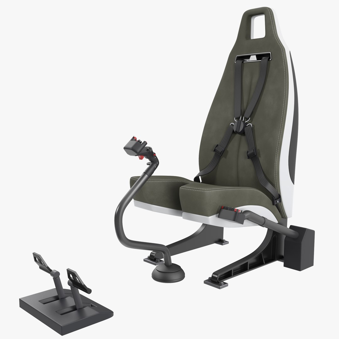 Pilot Seat 3D model preview