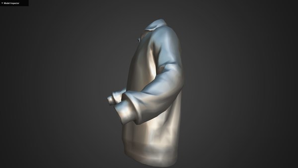 3D model Game Ready Grey Half Zip Up Sweat Shirt - TurboSquid 2020640