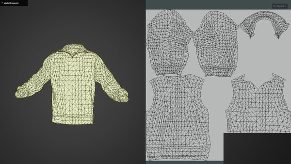 3D model Game Ready Grey Half Zip Up Sweat Shirt - TurboSquid 2020640
