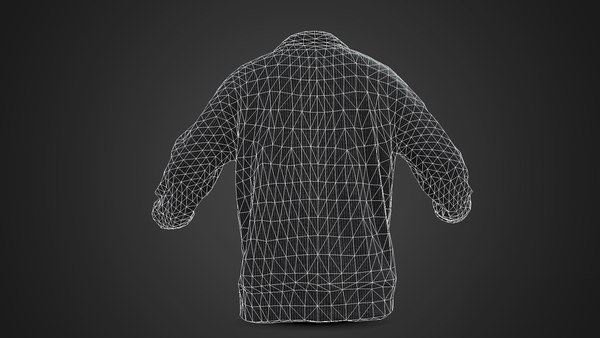 3D model Game Ready Grey Half Zip Up Sweat Shirt - TurboSquid 2020640