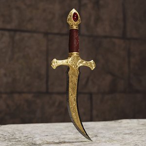 Realistic Game Ready Dagger Set 01