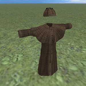 inverness coat and deerstalker hat