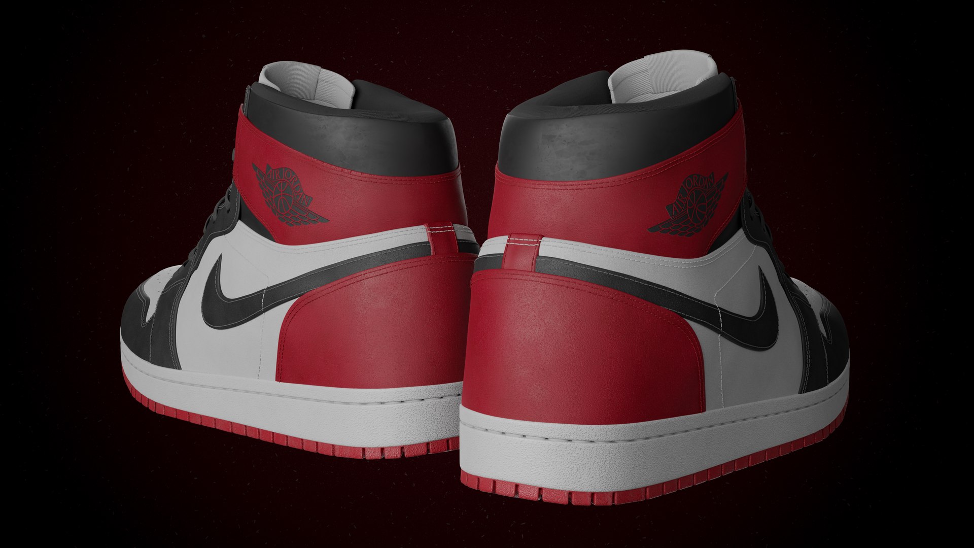 Air Jordan 1 Retro High Detail Model PBR 3D Model 3D Model 3D Model ...