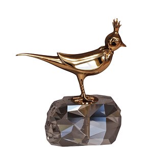 bird crystal rock 3D model