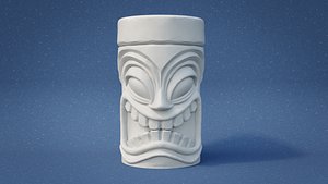 Tiki Totem Pole V1 3D model