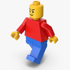3D Walking Legoman model