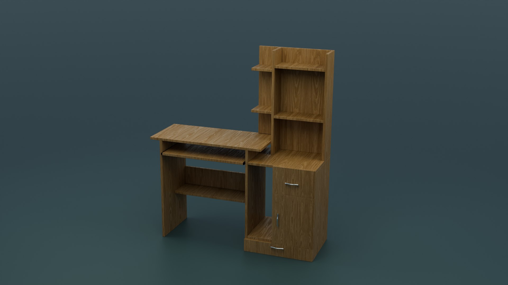 3D Computer Desk Model - TurboSquid 2223606