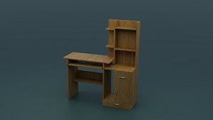 3D Computer Desk model