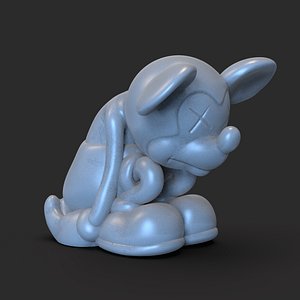 3D model sad mickey