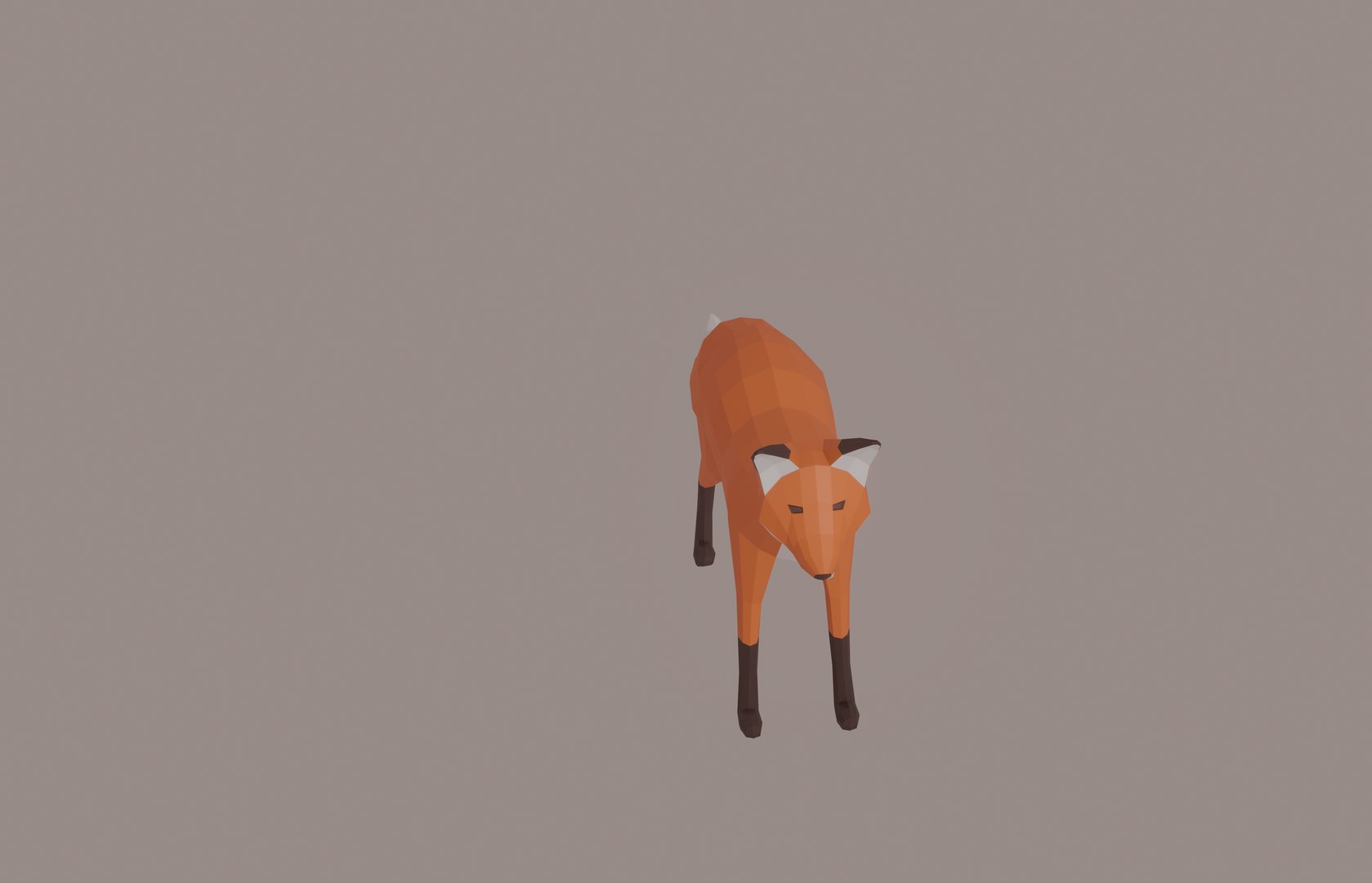 Low Poly Fox 3D Model - TurboSquid 2131645
