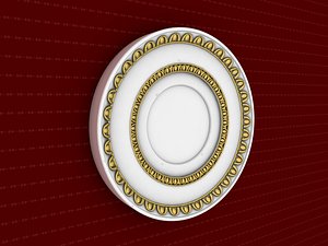 rosette decorative molding 3D model