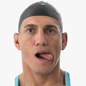 mike human head tongue 3D