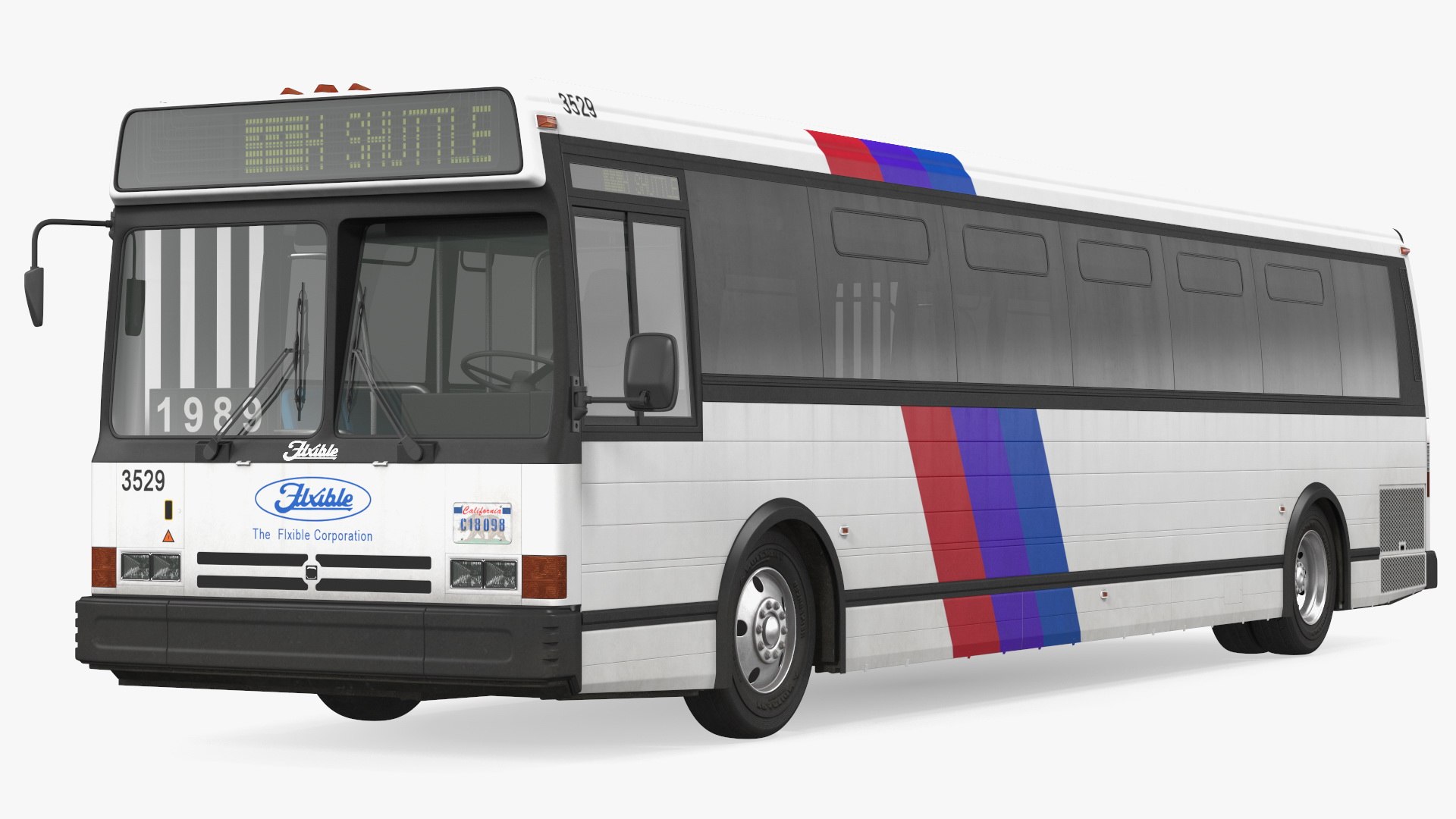 Flxible Metro D Bus Simle Interior 3D model preview