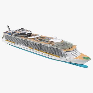 Luxury Cruise Ship Oasis of the Seas Rigged for Cinema 4D