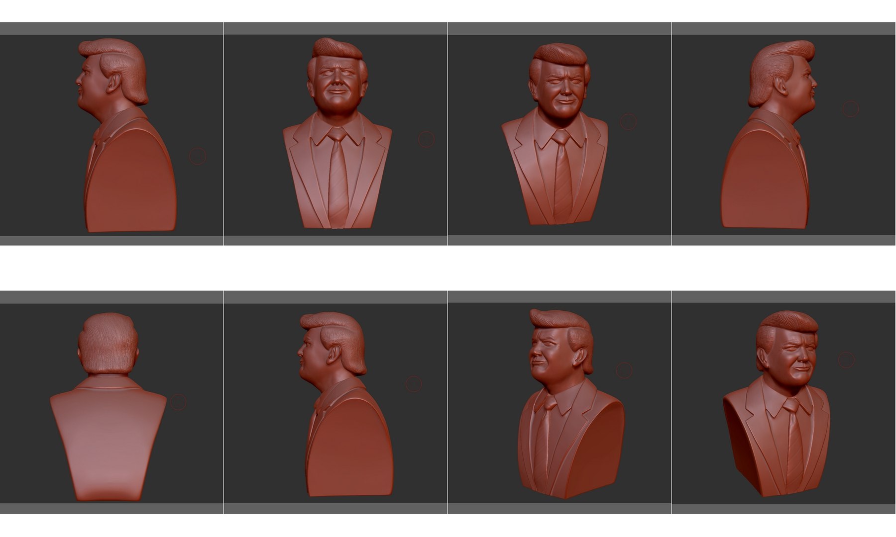 3D Portrait President - TurboSquid 1300335