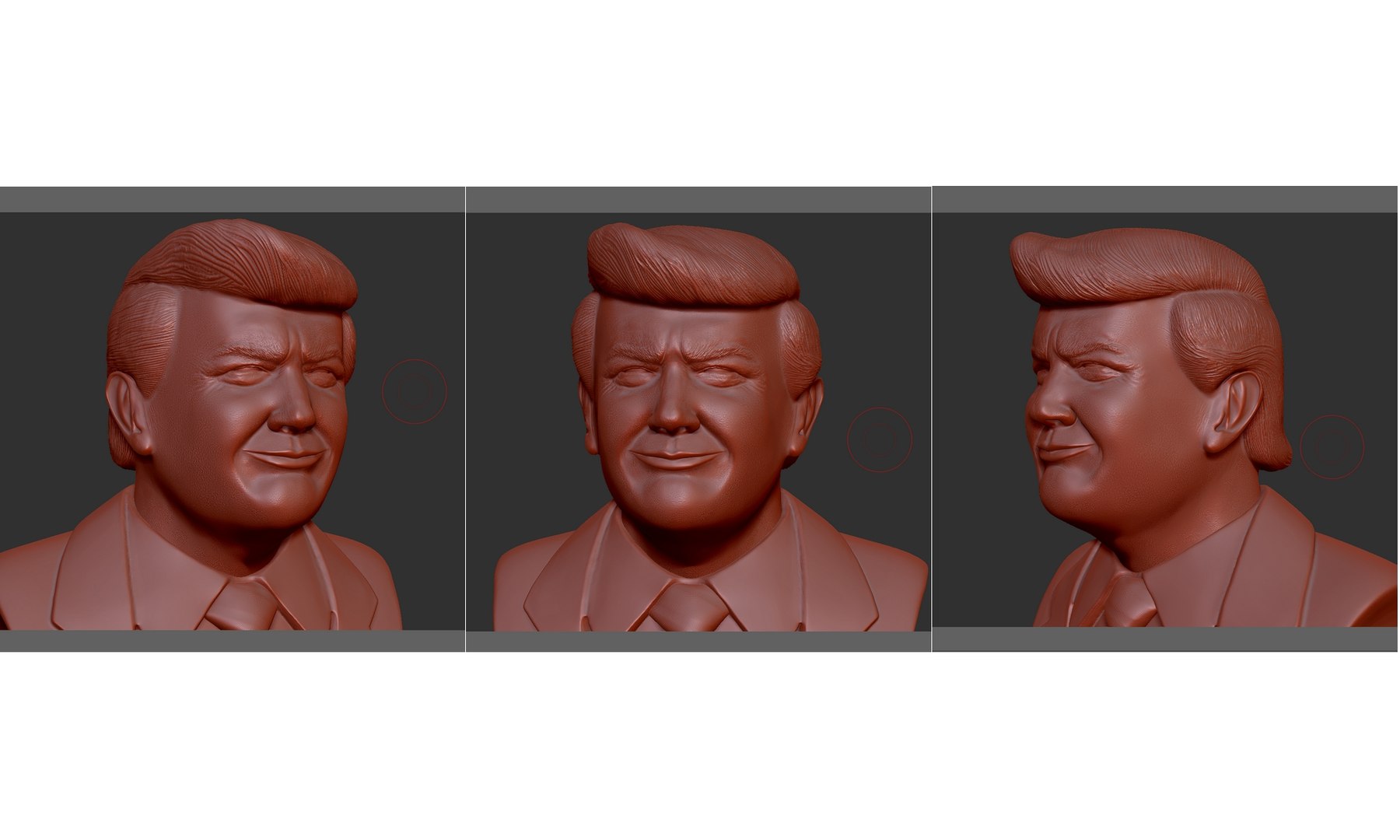 3D Portrait President - TurboSquid 1300335