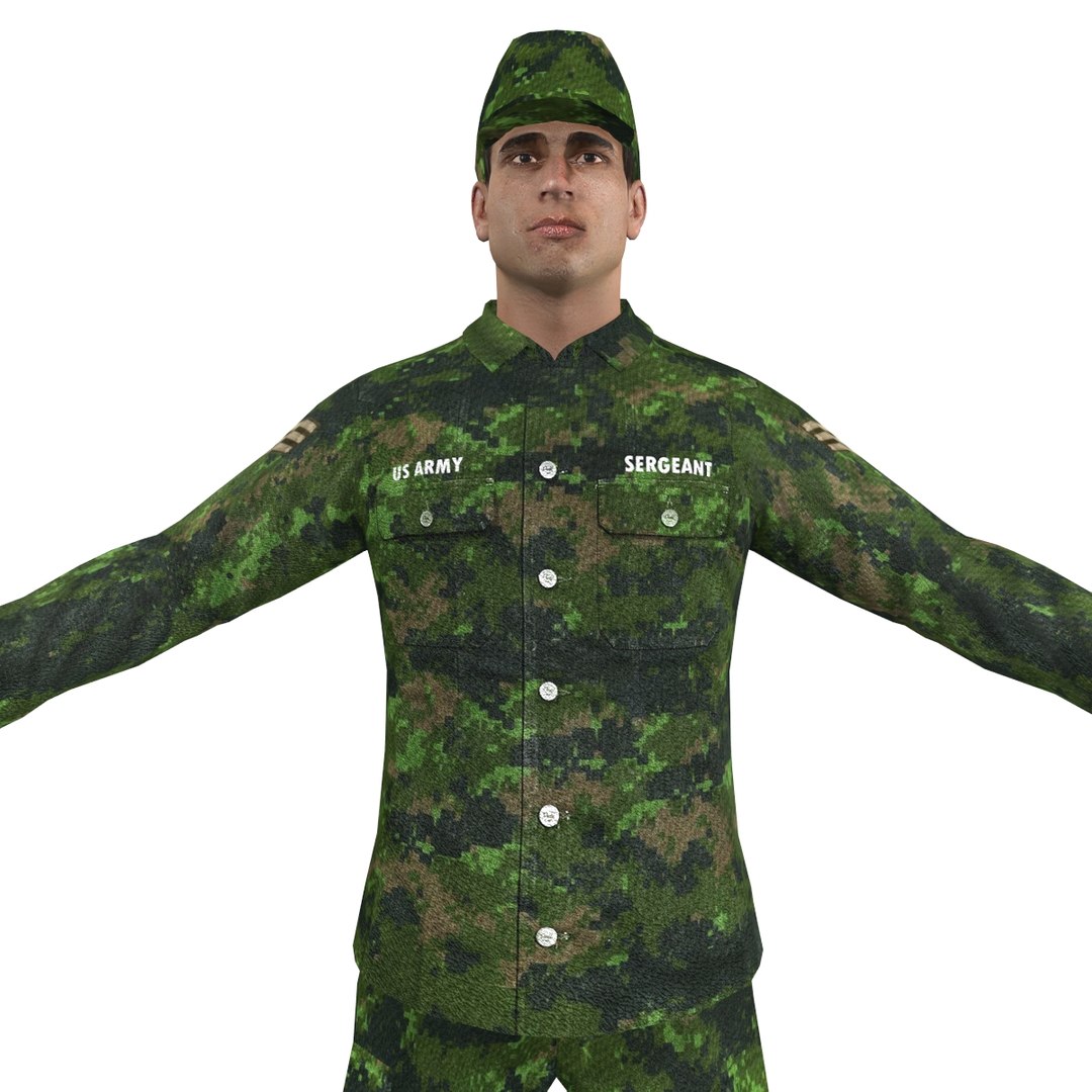 3d Model Sergeant Soldier