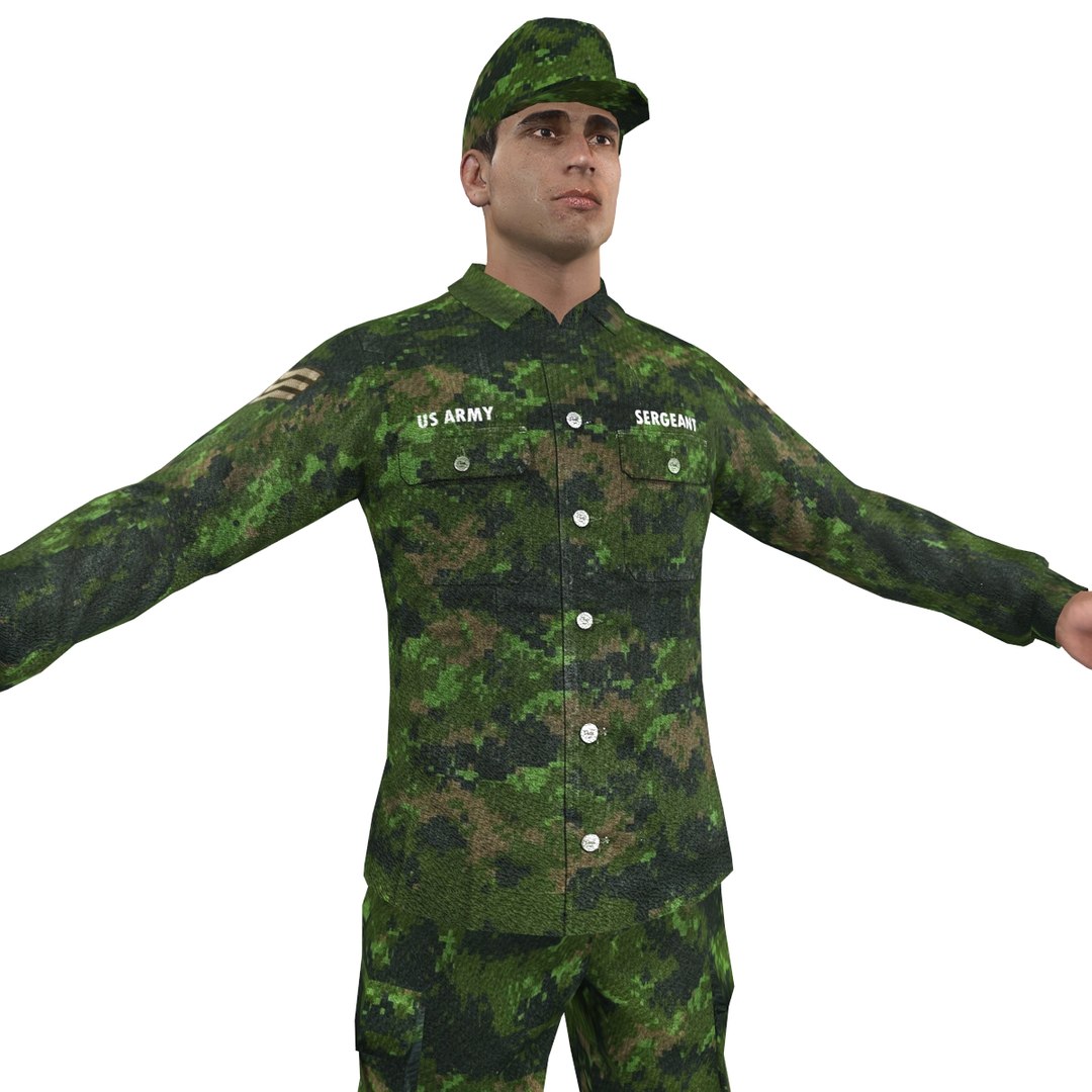 3d Model Sergeant Soldier