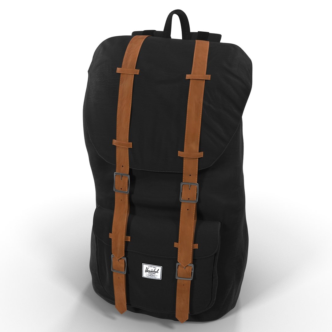 Backpack 8 Black 3D Model preview