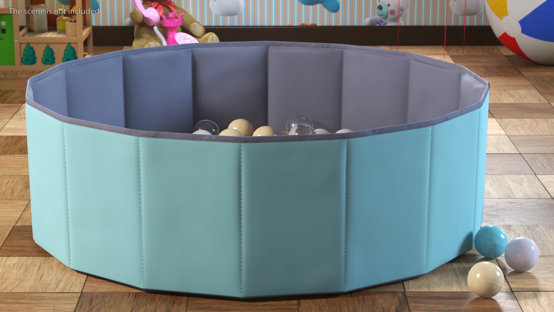 3D Foldable Dry Pool Blue Small - TurboSquid 1989039