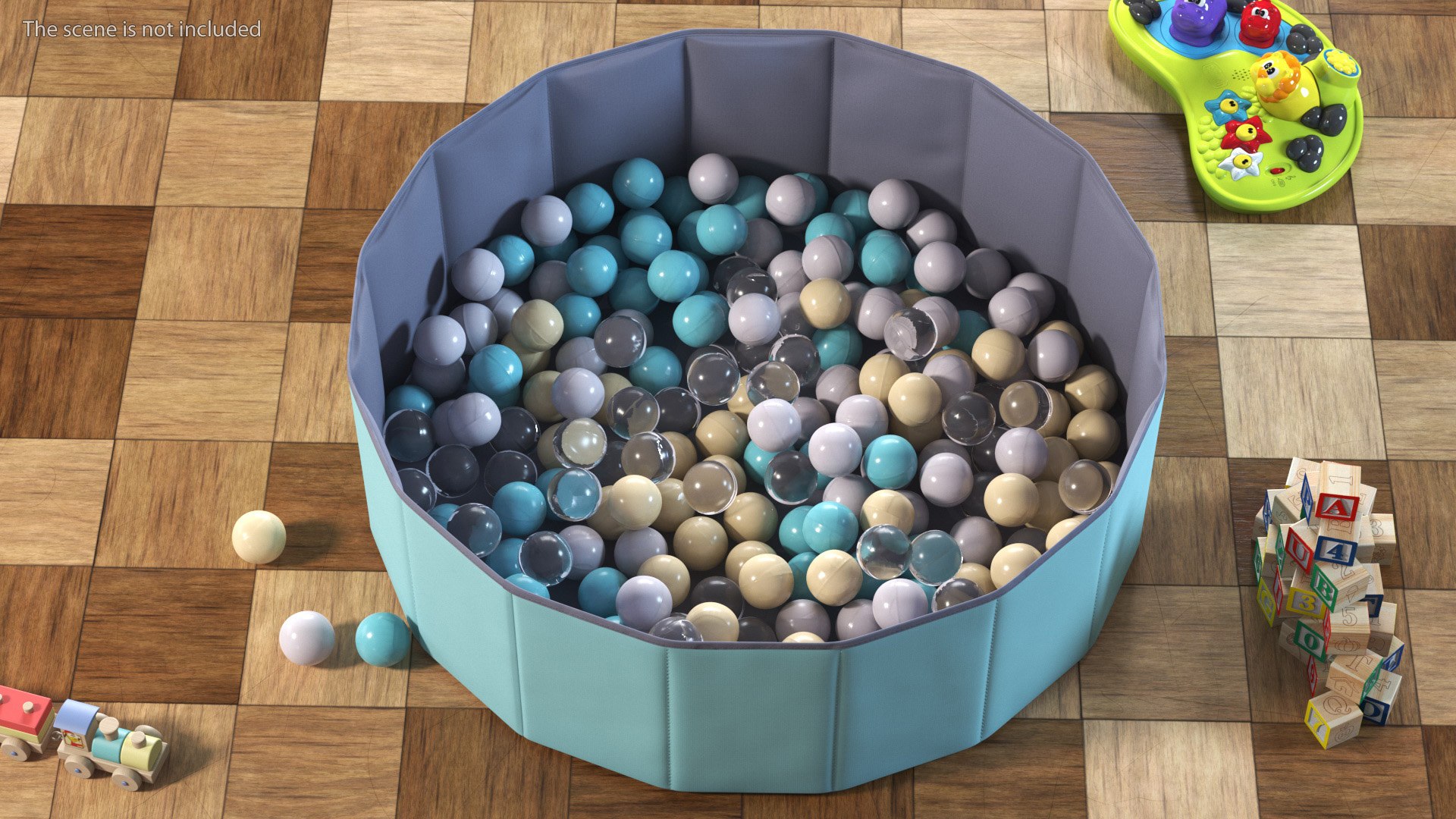 3D Foldable Dry Pool Blue Small - TurboSquid 1989039