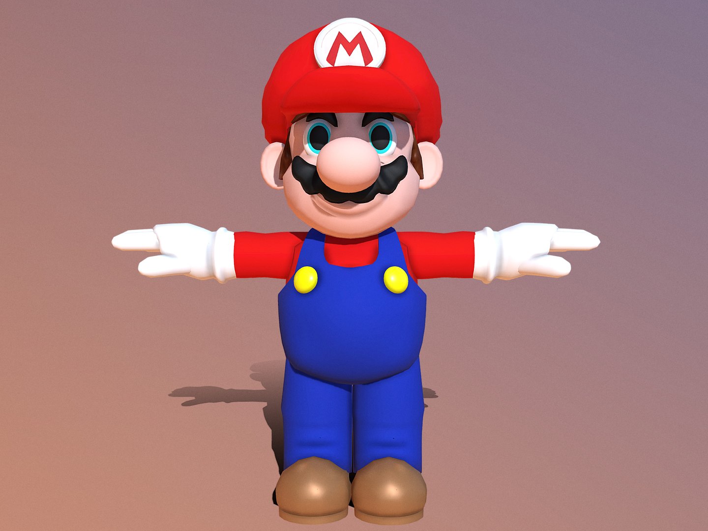 Free 3D Mario Character Model - TurboSquid 1308280