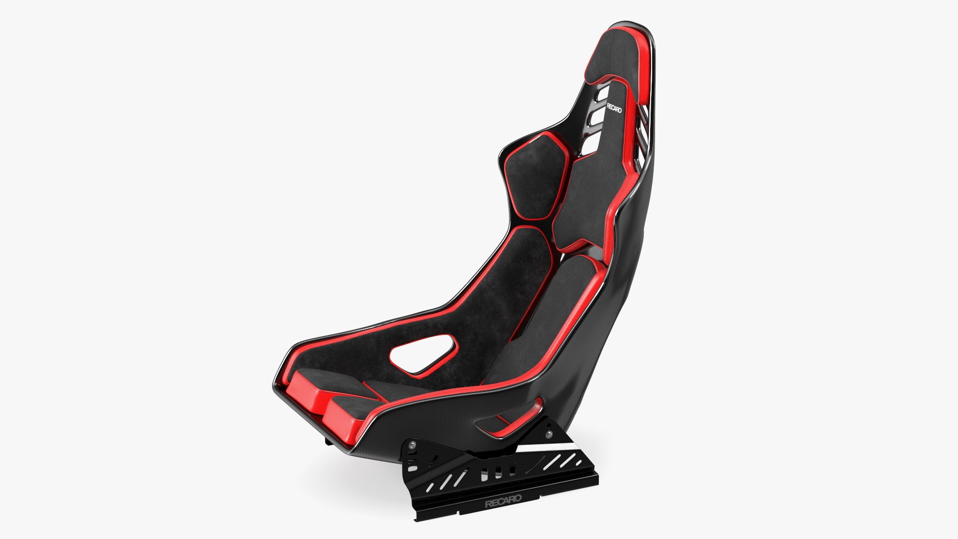 RECARO Podium CF Racing Seat Red 3D model preview
