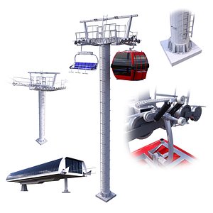 Ski Lift Cableway Car