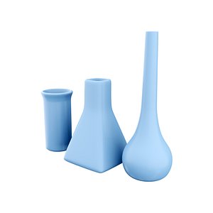 3D model 3d  science flask