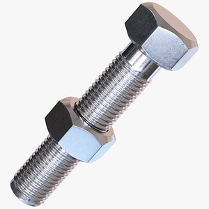 3D Hex Bolt and Nut