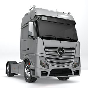 mercedes benz actros white 3D