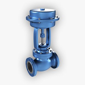 Industrial Pipes Control Valve 3D model
