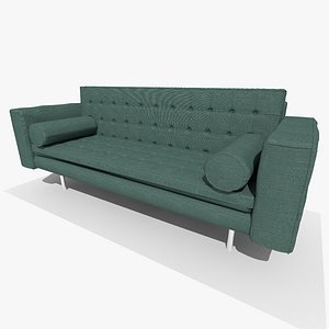 Fielding 3 Seater Grey Fabric Chair