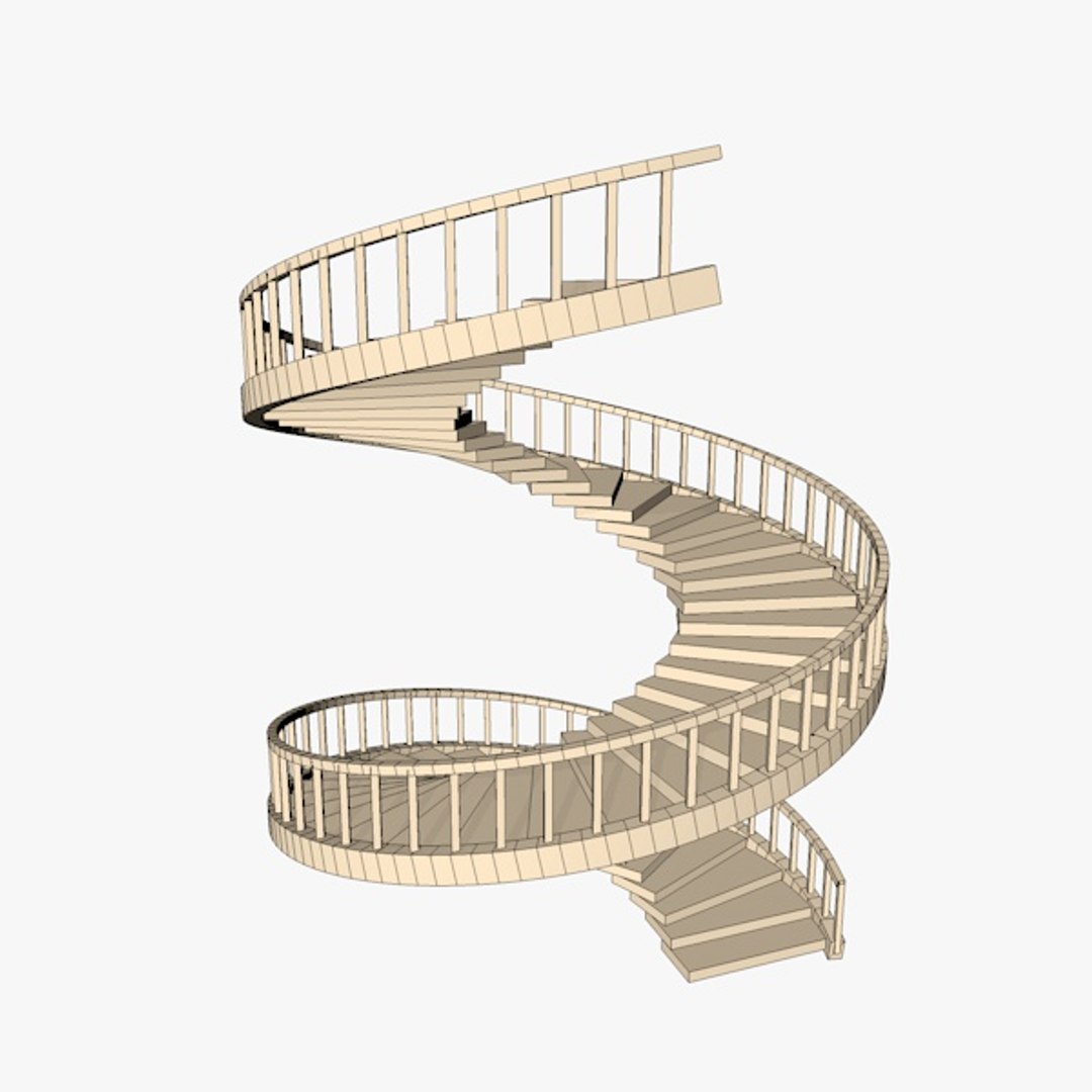 Spiral Stair 3d 3ds