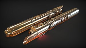 3d sith lord elegant lightsaber
