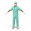 3D rigged doctors 3 model