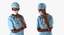 3D rigged doctors 3 model