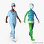 3D rigged doctors 3 model