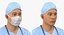 3D rigged doctors 3 model