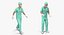 3D rigged doctors 3 model
