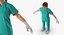 3D rigged doctors 3 model