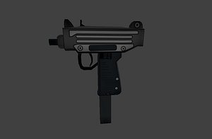 3D cartoon pistol