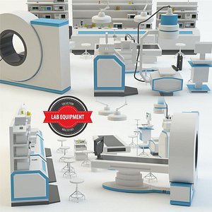 3d lab equipment model